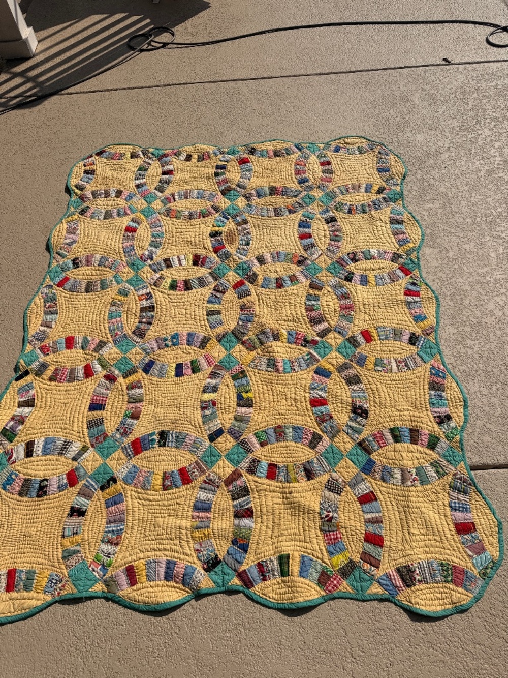 Vintage Antique Hand Sewn Quilt 1930's cottage core